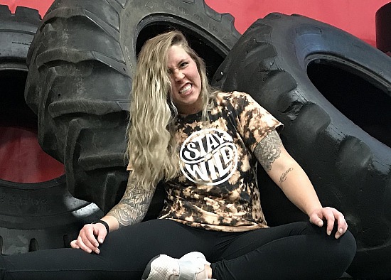 Ladies "STAY WILD" Bleached